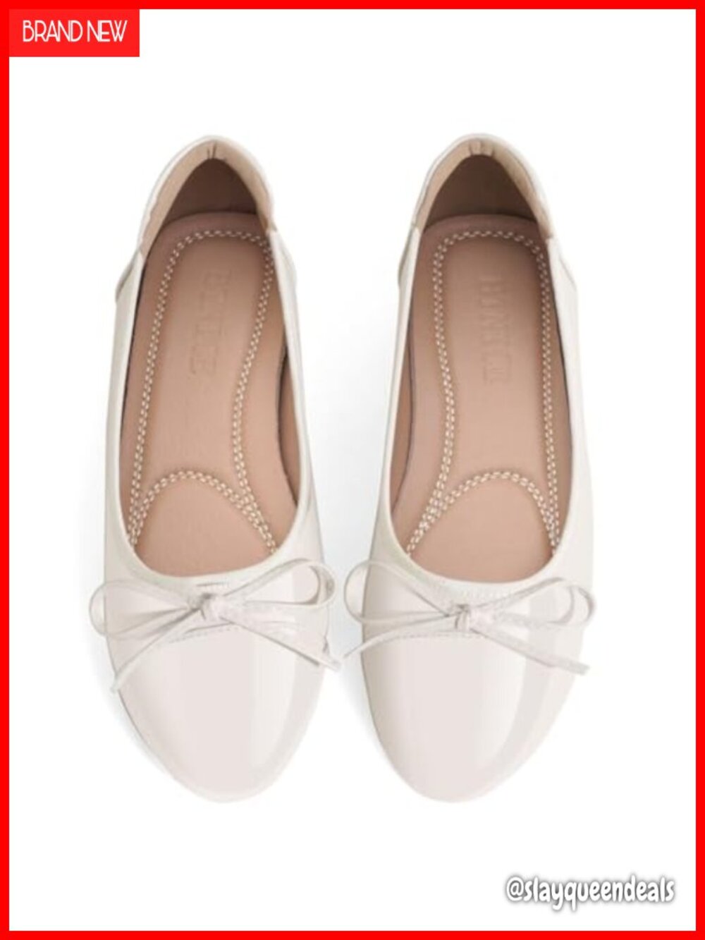 Faux Leather Ballet Flats Round Toe Slip On Office Dress Shoes